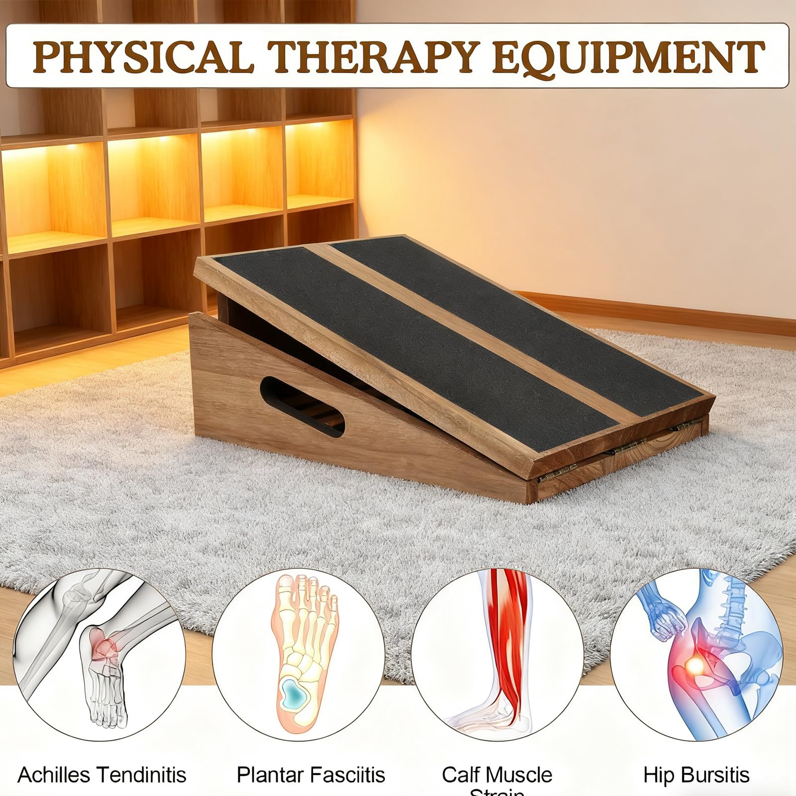 Planche Inclinée Réglable EPP Pour étirer Mollets – Accessoire Fitness (neuf)