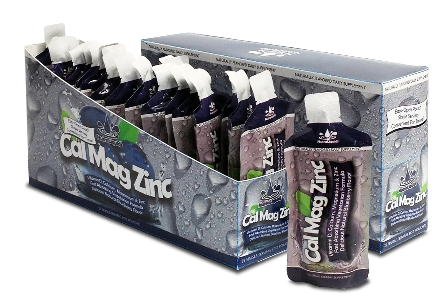 Amazon.com : Nutraliquids Cal Mag Zinc Supplement Drink, Blueberry, 1 ...