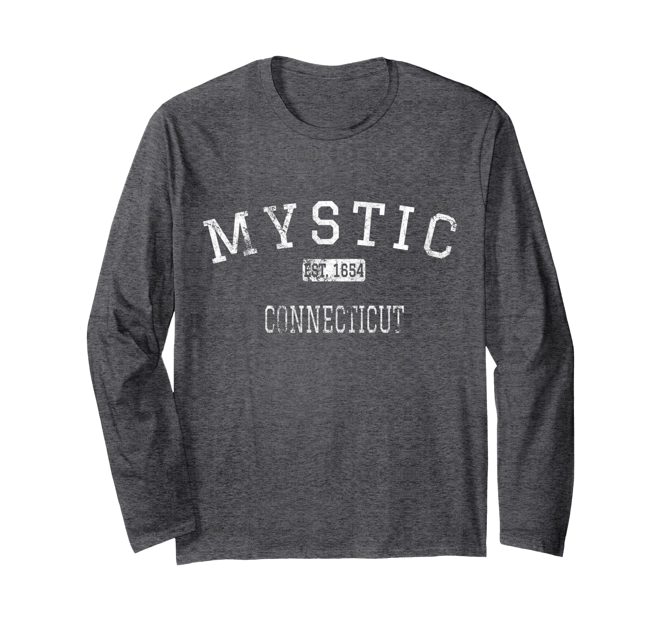 Mystic Connecticut CT Vintage Long Sleeve T-Shirt