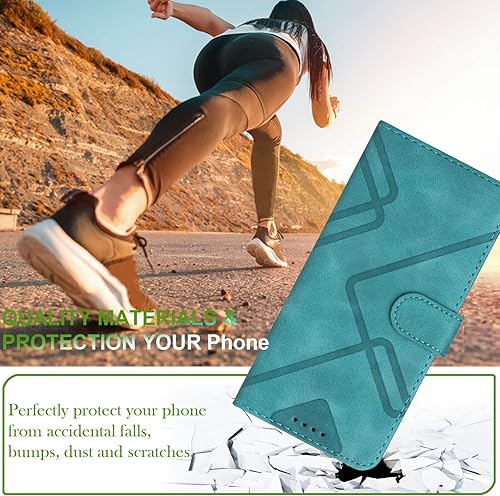 Miniatura 7 de Funda para Samsung Galaxy S21, funda protectora de cuero con función atril y soporte para tarjeta con soporte, correa para la muñeca, cierre