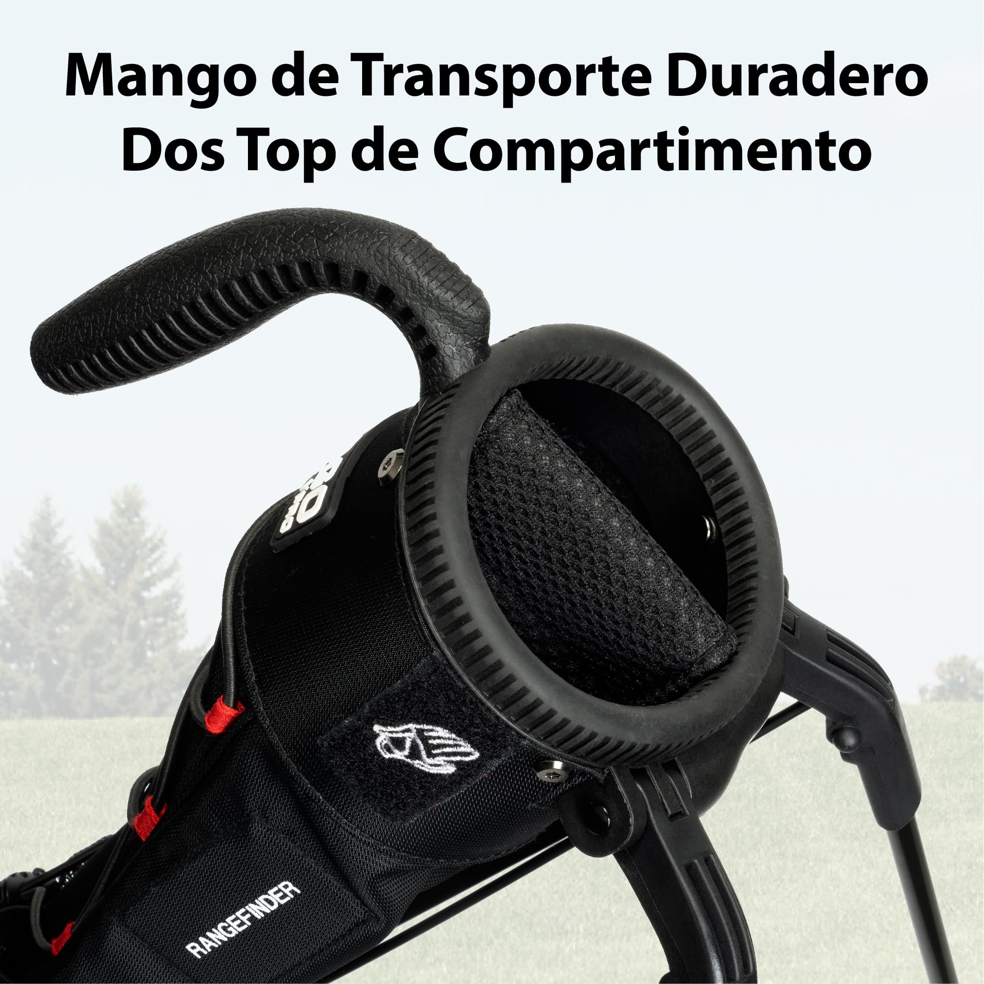 Gogogo Sport Vpro Bolsa de Golf Portátil con Correa & Tripode, Pequeña Bolsa de Golf Ligera, Negra Roja