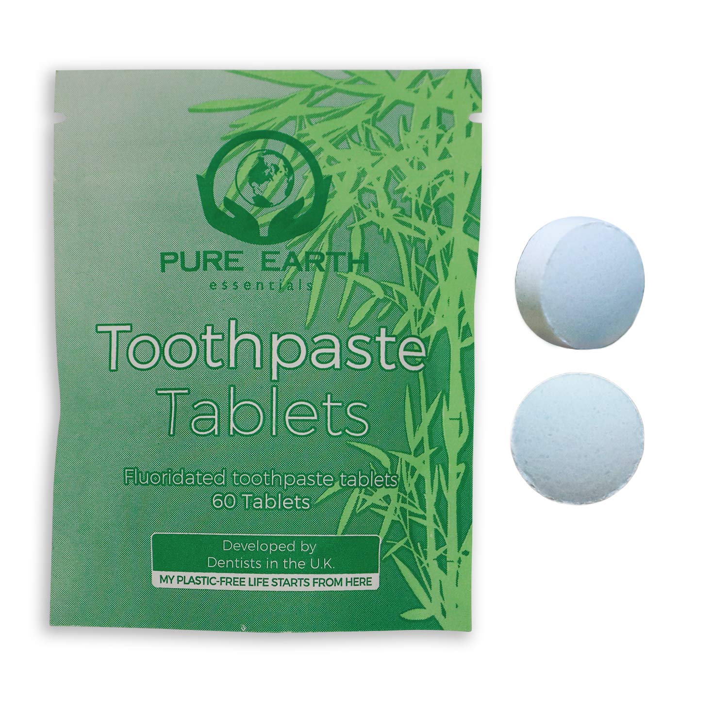 Buy Biodegradable Toothpaste Tablets with Fluoride Vegan