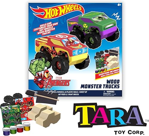 Miniatura 2 de Hot Wheels Tara Toy 2pk Wood Racer - Hulk/Ironman, 58788