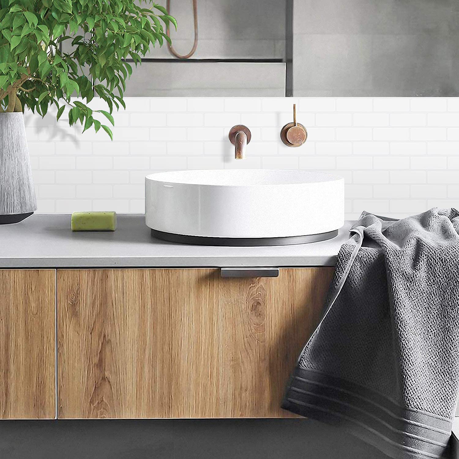 Buy STICKGOO 10Sheet Peel and Stick Subway Tile Backsplash, 13"x 12