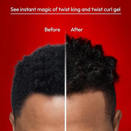 Miniatura 5 de RED by Kiss X Bow Wow Styler - Gel fijador para rizos giratorios, agarre suave para cabello afro, hidratante con aroma a coco, ideal para 360 ondas
