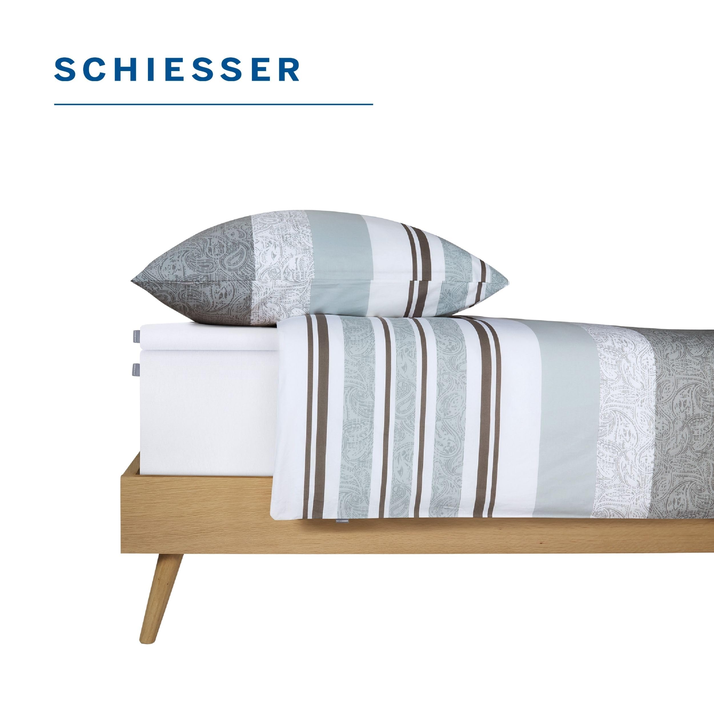 Schiesser Topperspannbettlaken Flexi - 95/5-180 x 200 cm - Weiß