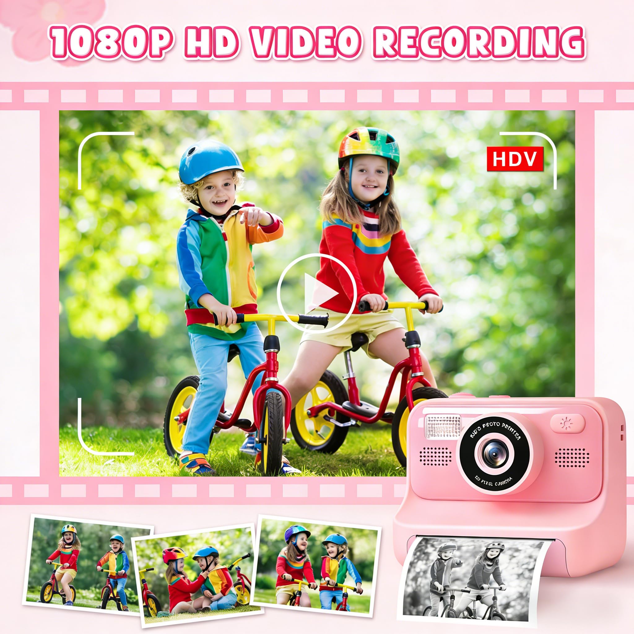 Aparat cyfrowy dla dzieci 2,4 ekran selfie 32 GB