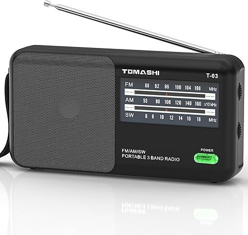 Radio portátil AM FM de onda corta con perilla grande, altavoz grande y conector para auriculares, radio transistor con la mejor recepción para disponible en Yaxa Guatemala