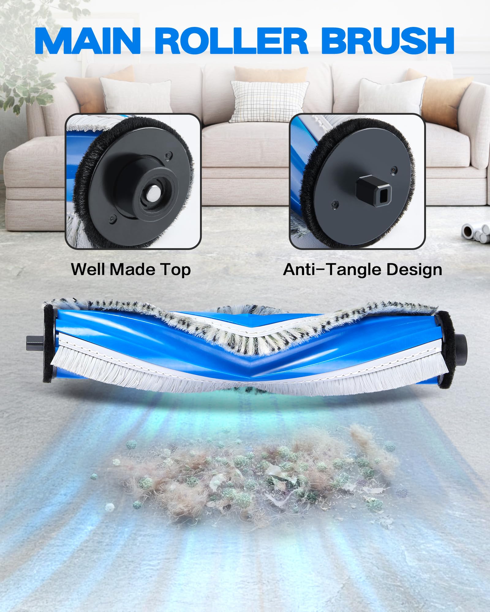 Hauptseiten bürsten filter Mopp Staubbeutel Passend für Ecovacs Debot T30 Omni