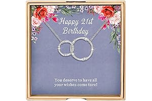 Exquisite Sterling Silver Necklace: A Cherished Keepsake for the Momentous 21st Birthday