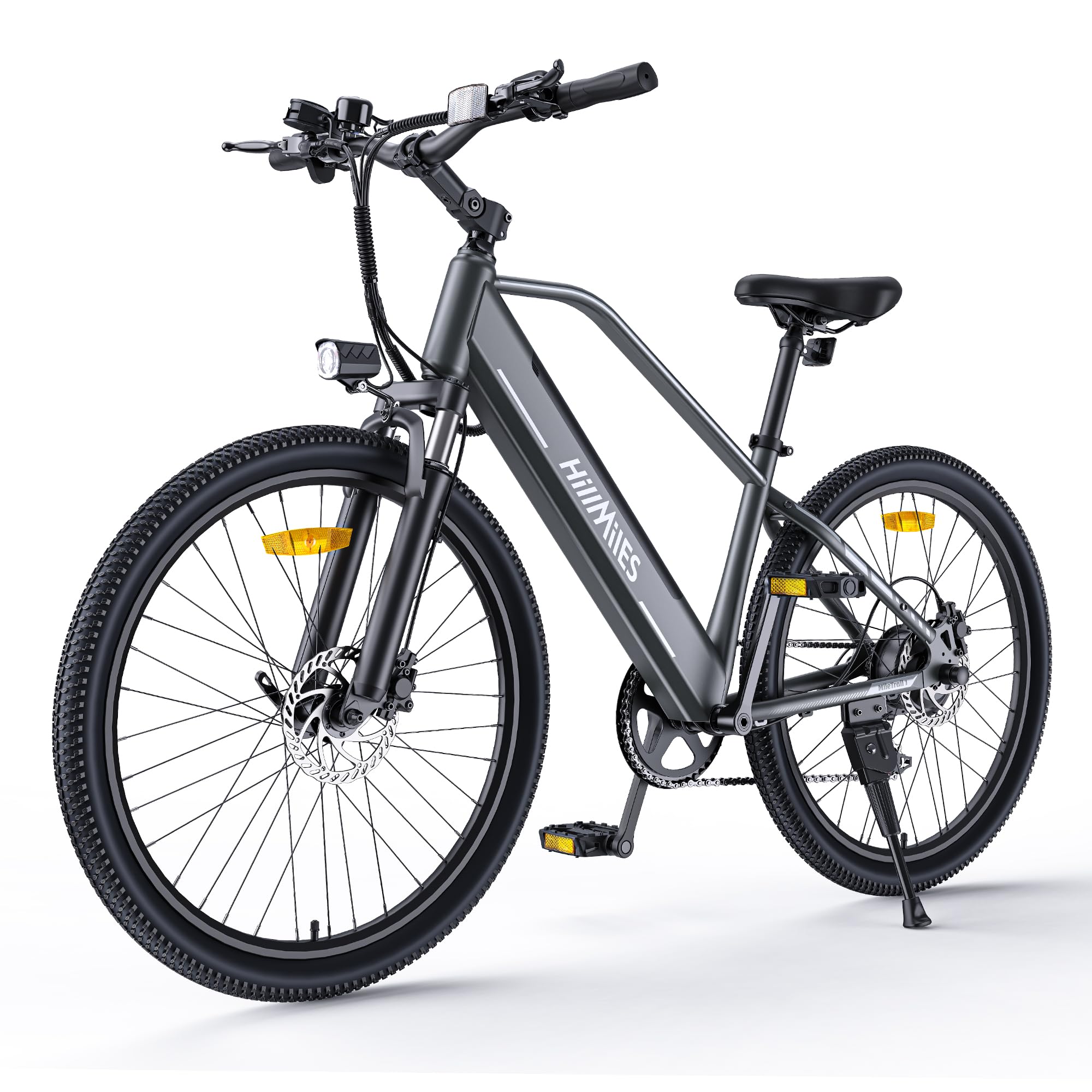 HillMiles MileTrail1 26” Bici Elettrica Per Adulti, Autonomia 100KM, 36V 13AH Batteria Rimovibile, 25KM/H Velocità, Montagna E-Bike (Standard, Blu)