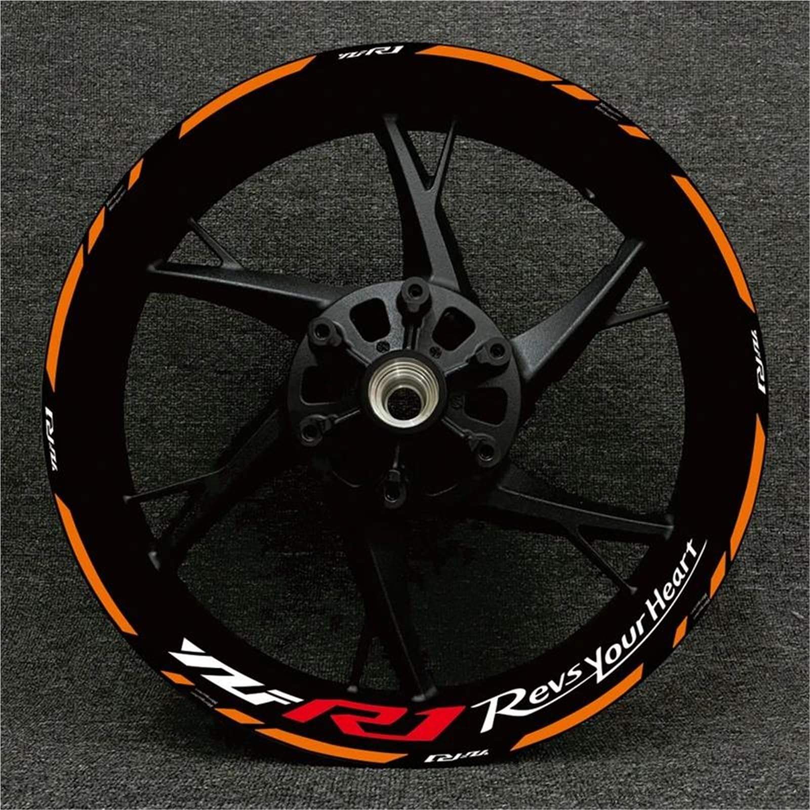 Wheel Stickers Motorcycle Reflective Wheel Decal for YZFR1 YZF-R1 YZF R1 Hub Stickers Rim Protector Kit Rim Reflective Decal