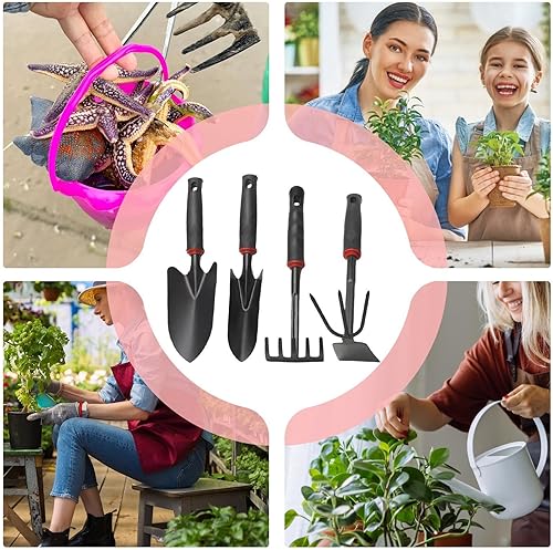 Miniatura 8 de Herramientas de jardinería - Organizador de herramientas de jardín 4X  Juego de herramientas de jardinería resistentes  Herramienta de deshierbe de