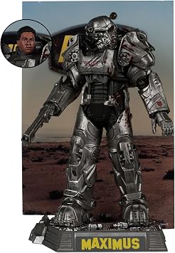 McFarlane Toys - Fallout Lucy, Maximus, The Ghoul & Vault Boy 6in Posed Figures 4pk | Vault Boy. Includes Bases, Backdrops, Art Card and Coa