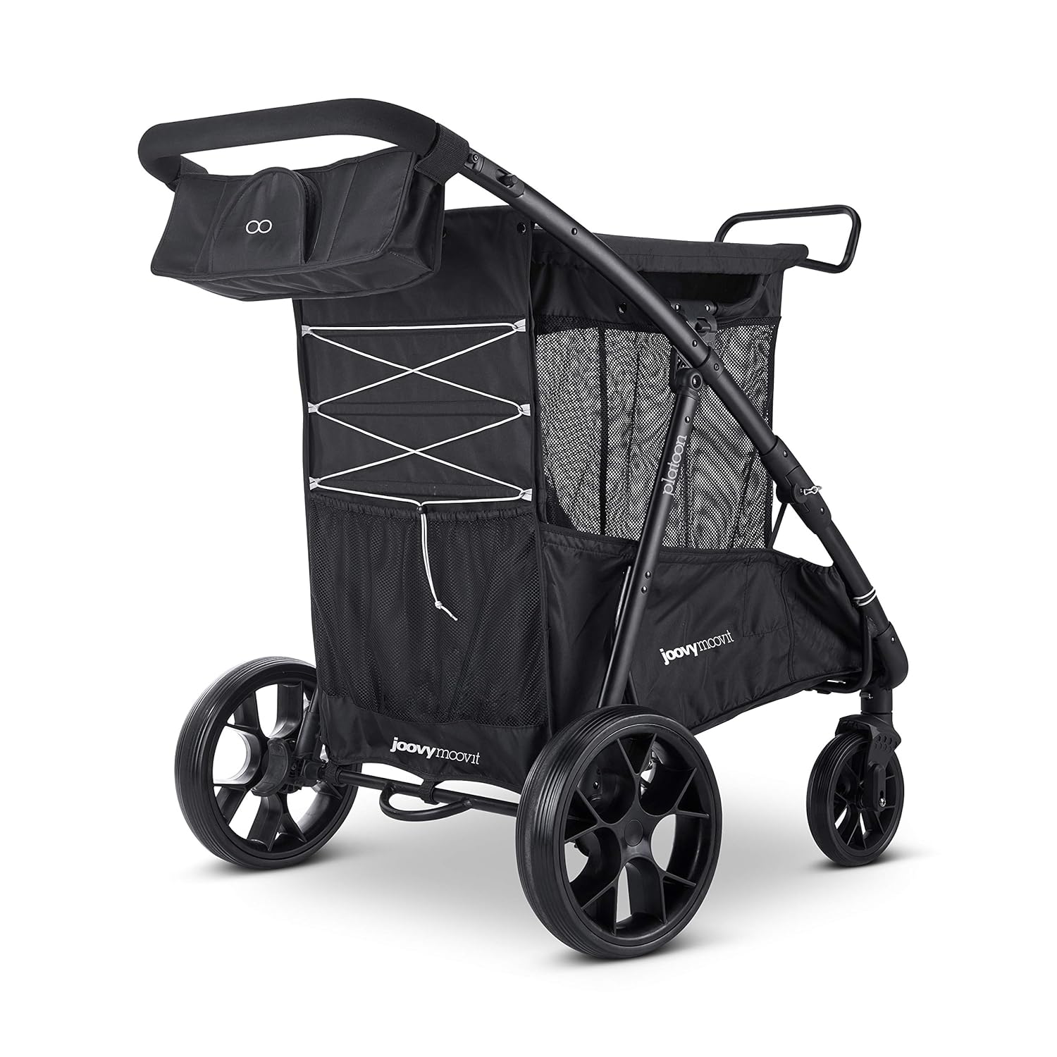 🔥 Flash Sale Joovy Platoon Utility Cart, Large Shopping Cart, Beach Cart, Holds 155 lbs, Sports Gear Wagon, Removable, Reusable Mesh Bag, Black Best Quality 🔥 Joovy Platoon Utility Cart, Large Shopping Cart, Beach Cart, Holds 155 lbs, Sports Gear Wagon, Removable, Reusable Mesh Bag, Black