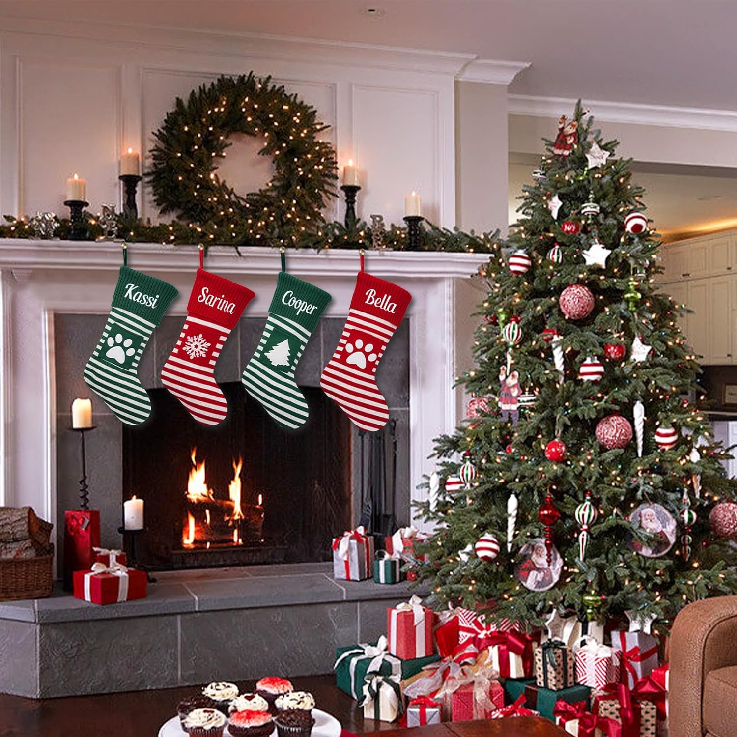 Calze Di Natale Personalizzate, Calza Di Natale Con Nome