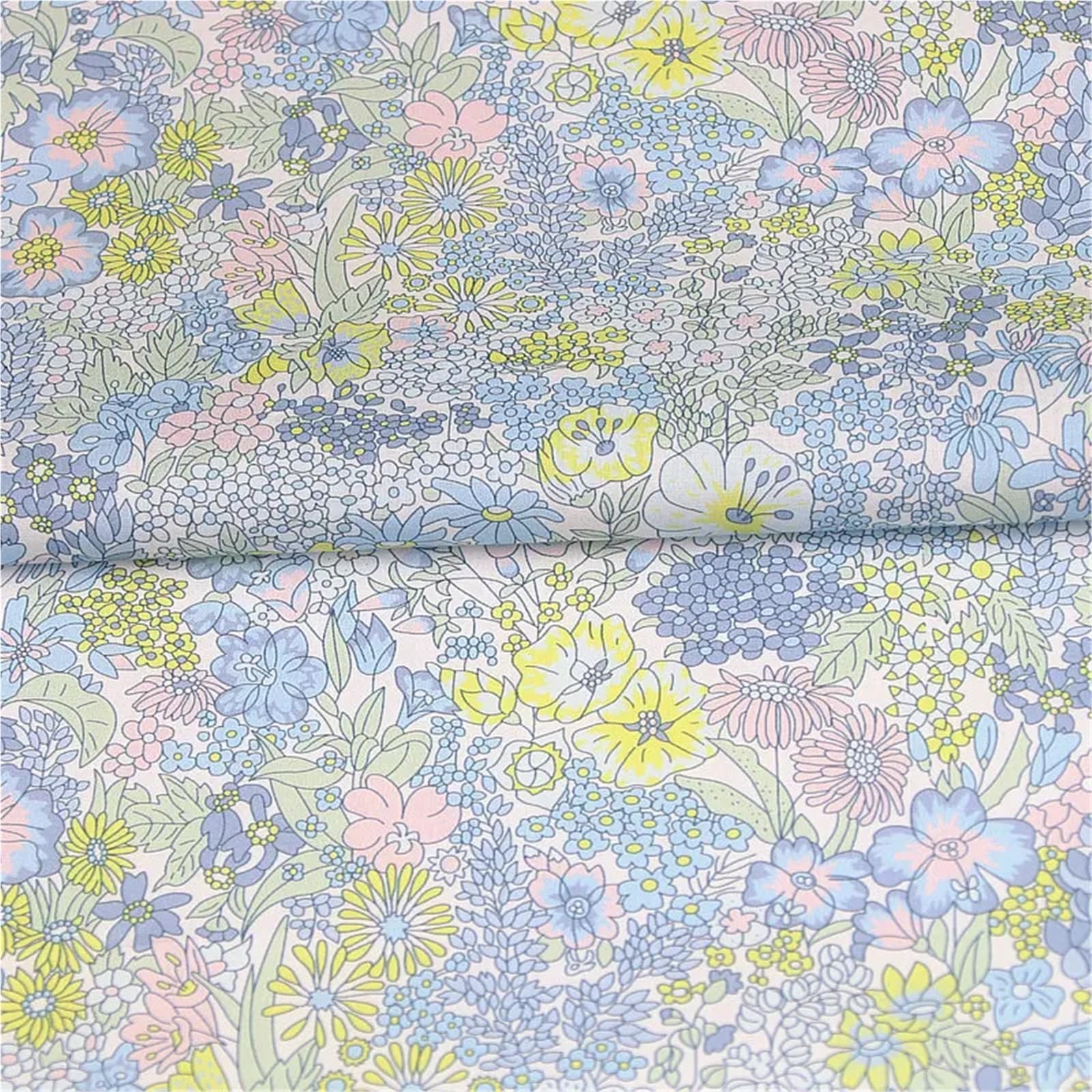 Printed Fabric Dark Color Flowers Cotton Fabric Printing(Color-09)