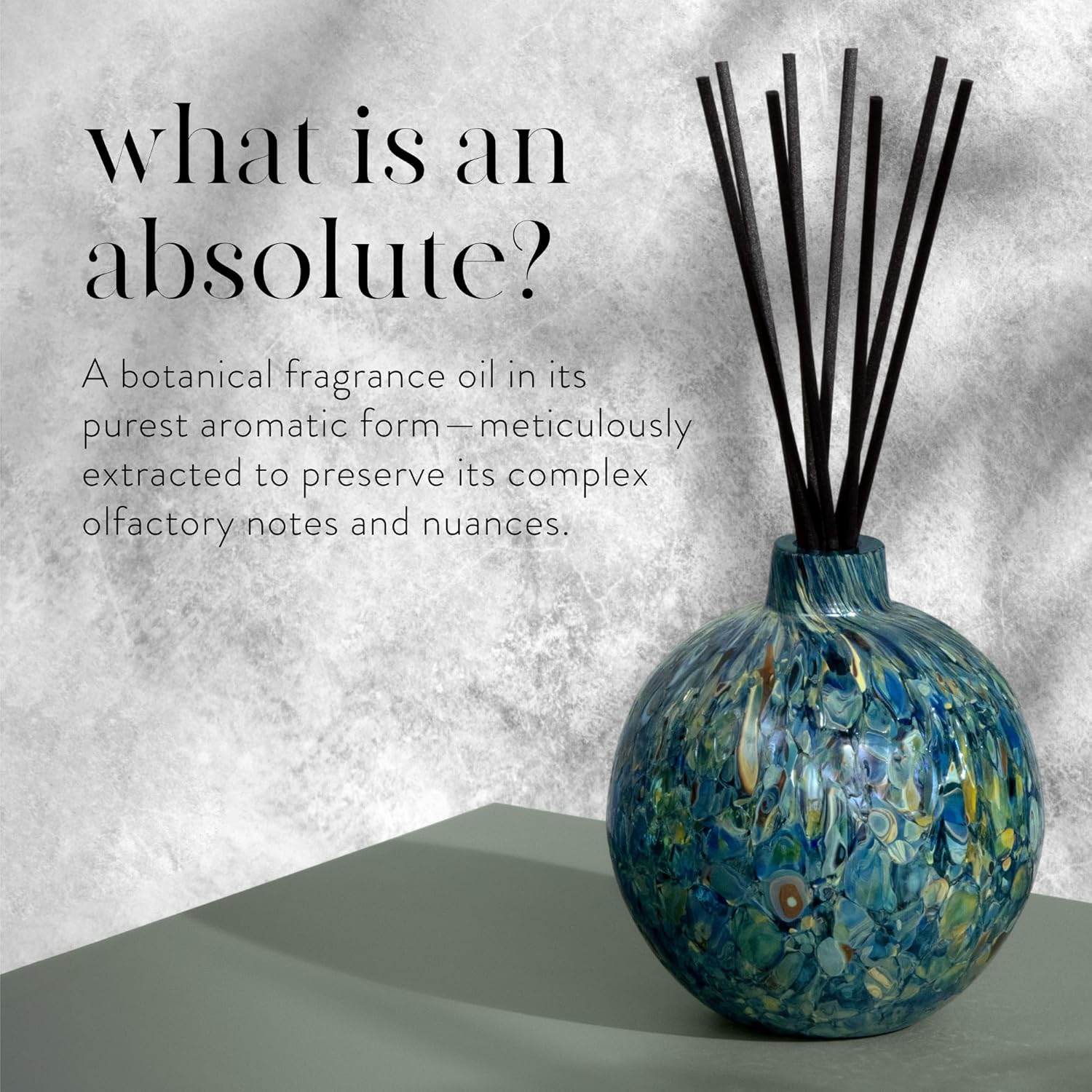 LAFCO New York Absolute Collection Reed Diffuser, Forest Oakmoss - 15 oz - Up to 1 Year Fragrance Life - Reusable, Hand Blown Glass Vessel - Nylon Reeds - Made in The USA - Image 4