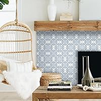 Vista 1 de Alwayspon Adhesivos de transferencia de azulejos de vinilo esmerilado para despegar y pegar, calcomanías autoadhesivas para azulejos de pared