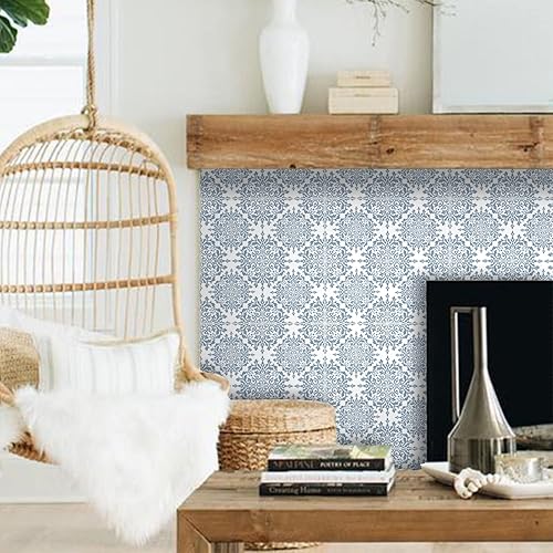 Alwayspon Adhesivos de transferencia de azulejos de vinilo esmerilado para despegar y pegar, calcomanías autoadhesivas para azulejos de pared,