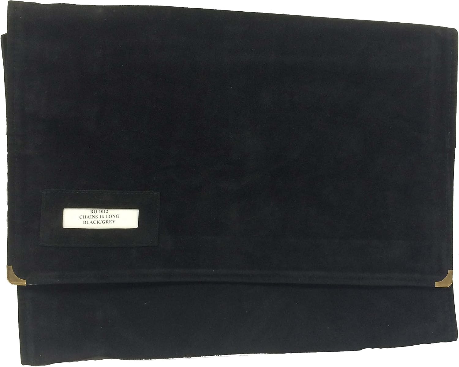 EuroTech Jewelry Roll Italian Suede 1" Bracelet (Black-Grey)