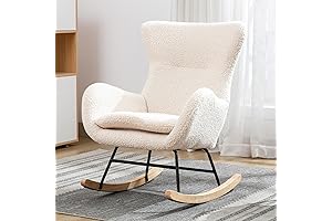 Silla mecedora de terciopelo para amamantar, cómoda y elegante para el cuidado del bebé