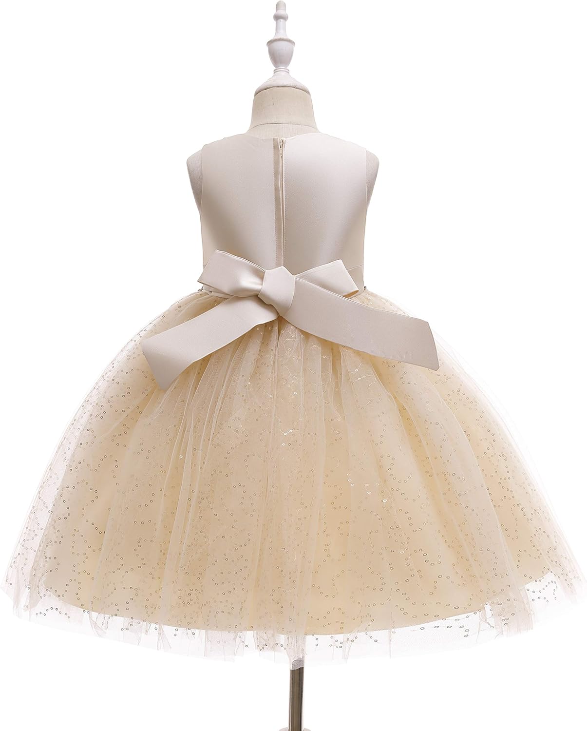 Weileenice Flower Girl Vintage Dress Kids Sparkly Tulle Formal Photo Shoot Wedding Party Prom Dresses