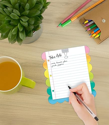 Miniatura 4 de Carson Dellosa Bloc de notas inspirado creativamente, bloc de notas arcoíris de 50 hojas para lista de tareas y lista de verificación, organización