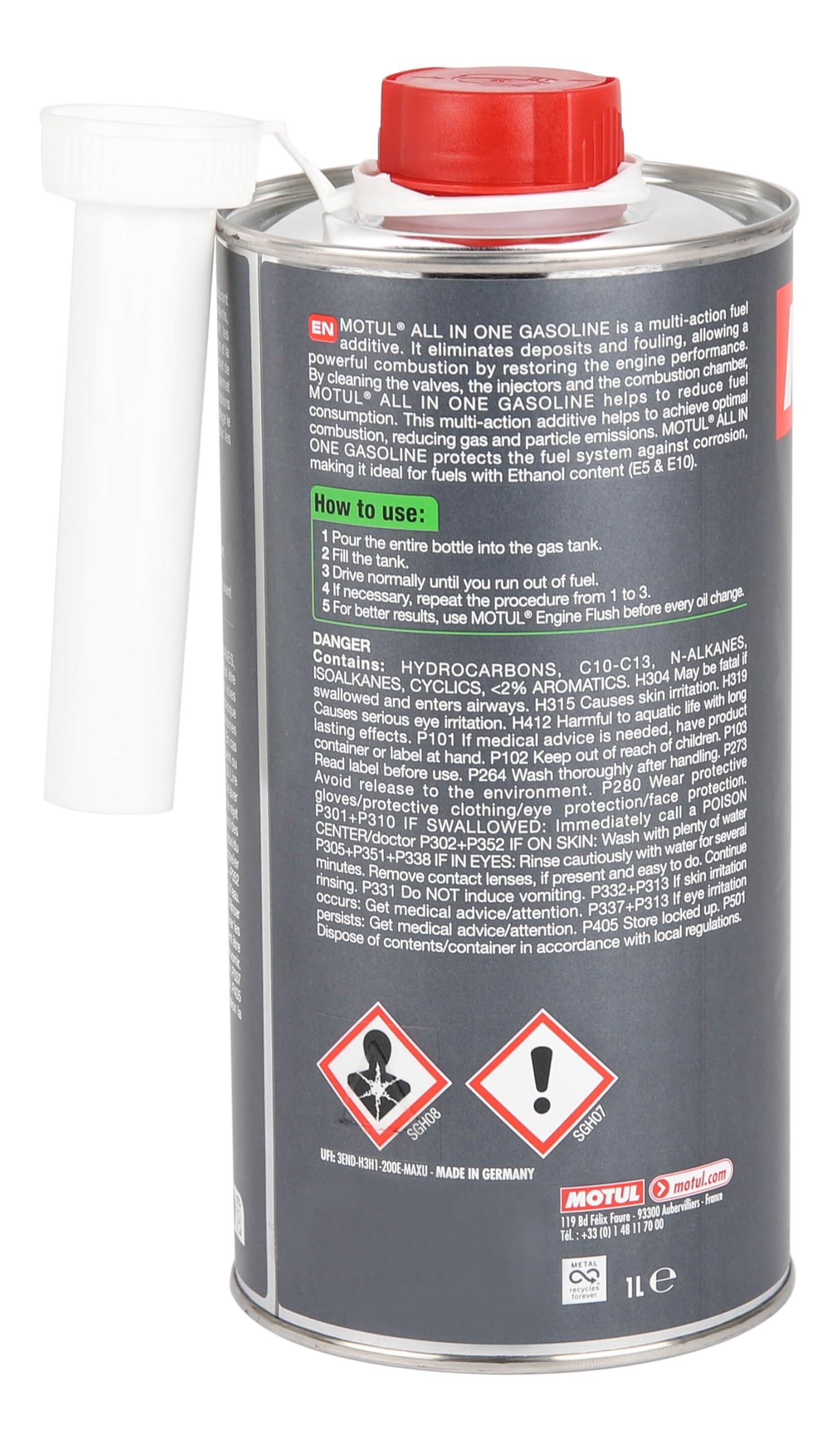 Tout en un multi-action essence MOTUL spécial contrôle technique - flacon - 1 Litre
