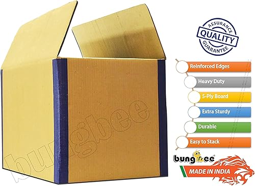 Miniatura 3 de Cajas de cartón corrugado para embalaje de 30 x 19 x 18 pulgadas, caja de embalaje de cartón resistente de 5 capas, bordes reforzados, paquete de 2