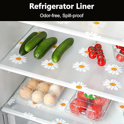 Miniatura 4 de INNOLITES Revestimientos para armarios de cocina Revestimiento de cajones impermeable y a prueba de aceite, EVA no adhesivo con patrón floral