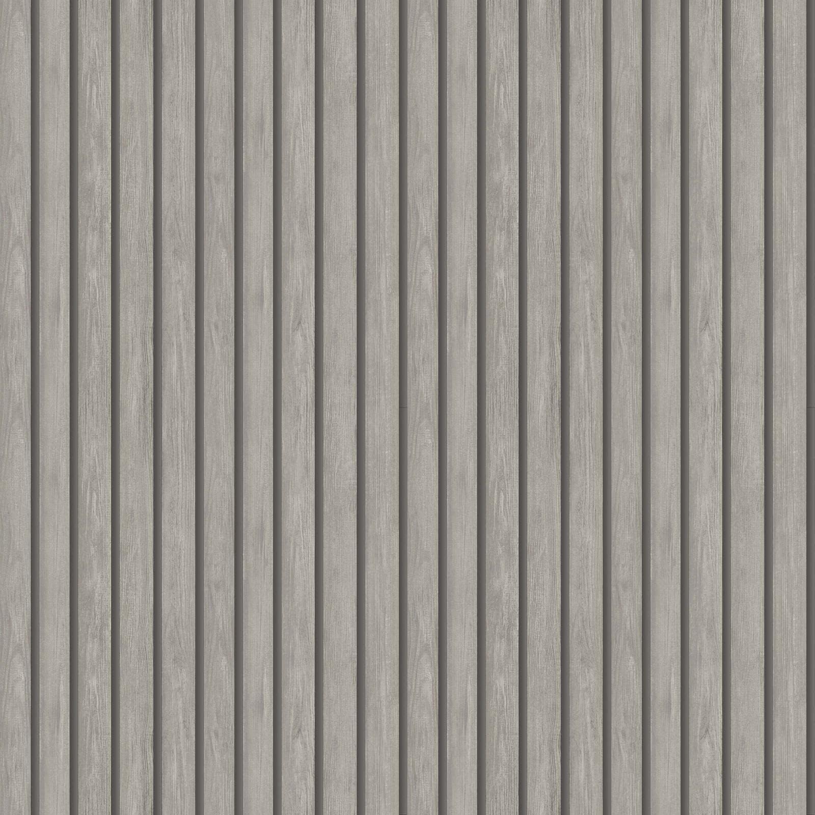 Wood Slat Wallpaper Grey Holden 13133