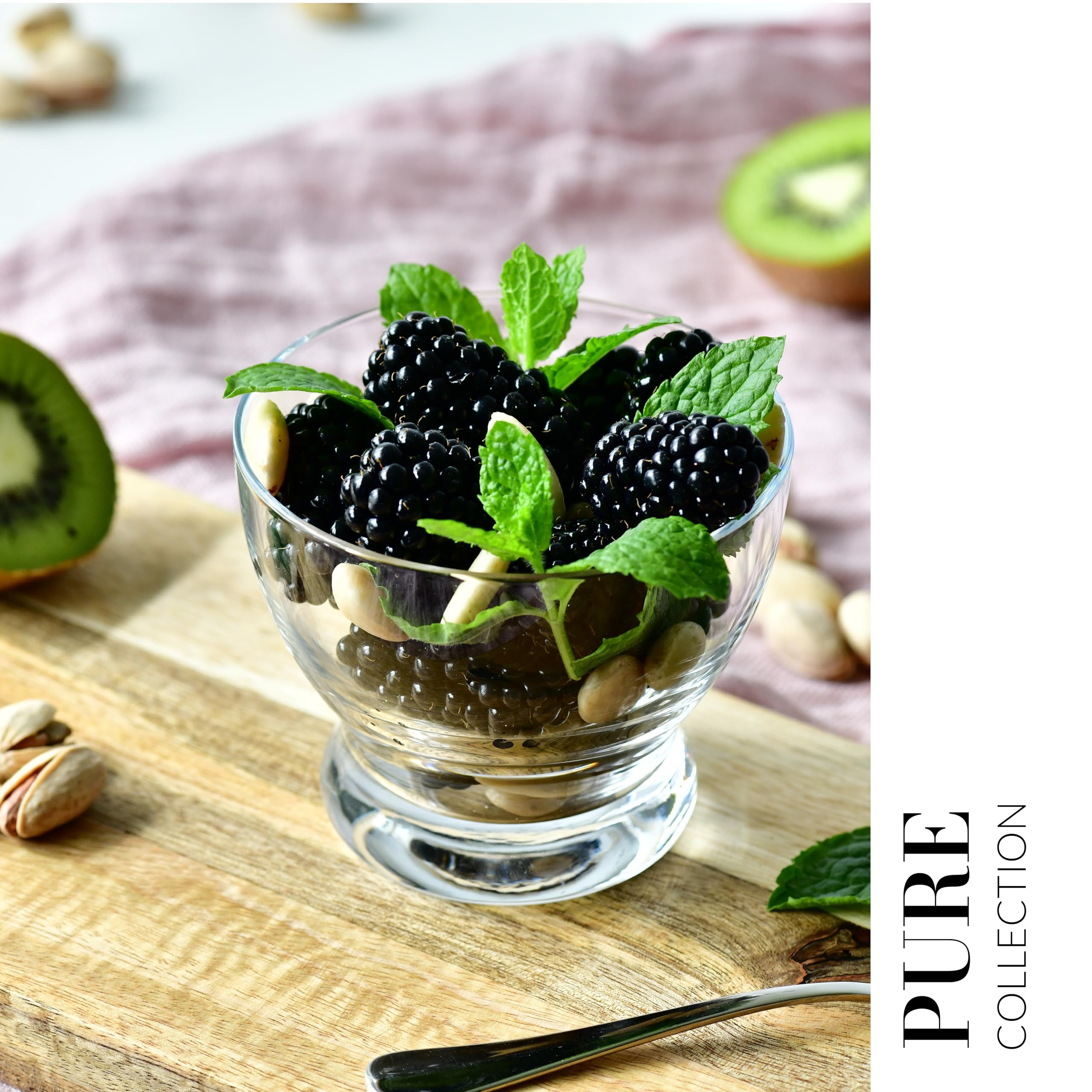 Krosno 6er-Set Eisbecher 290 ml | Dessertschale | Pure Kollektion | Ideal für Zuhause, Restaurants und Partys | Spülmaschinenfest (Packung mit 2)