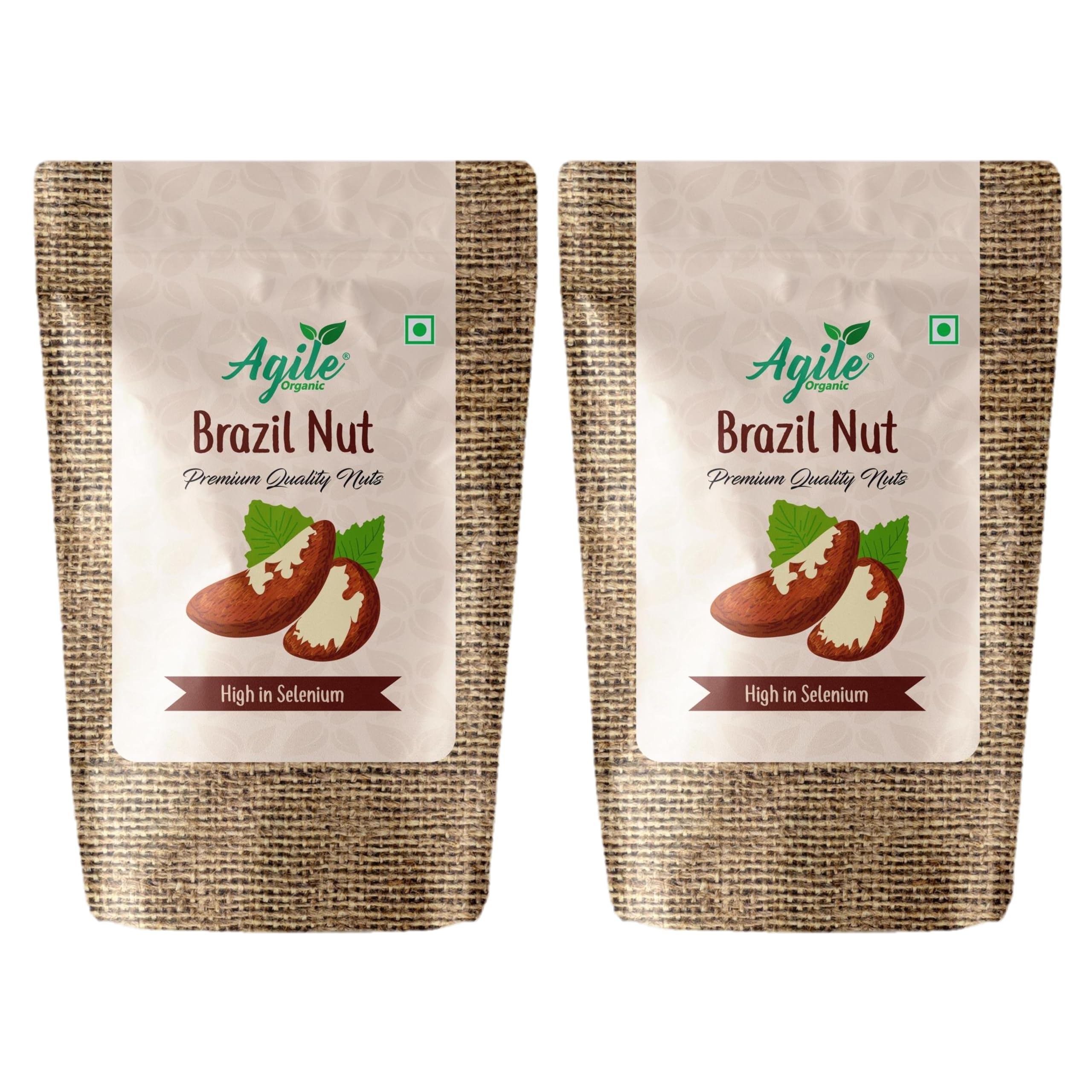 Jumbo Brazil Nuts 400 Grams Pouch (2 Pack Of 200 Gram)-Whole,Raw & Unsalted|Immunity Boosting|Rich In Selenium & Magnesium|Brazilnut 400G Brazilian Nuts|Rich In Selenium|Product Of Peru]