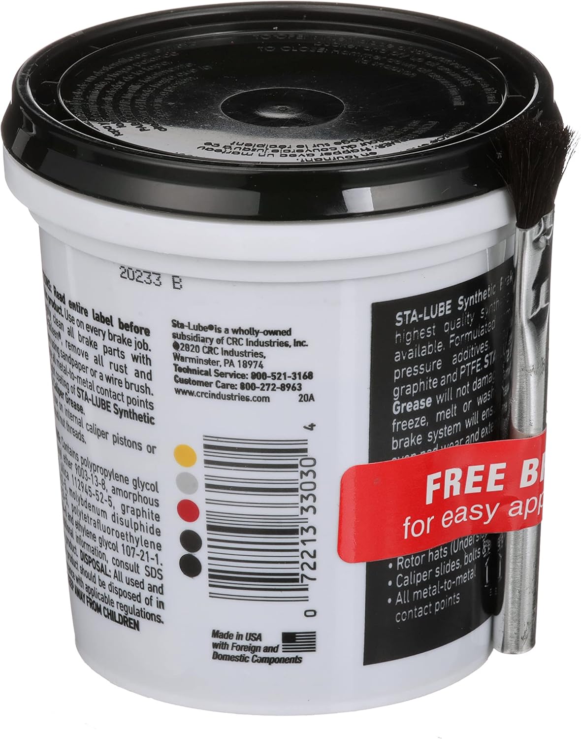 Sta-Lube SL3303 Brake Caliper Synthetic Grease - 12 Wt Oz. : Automotive