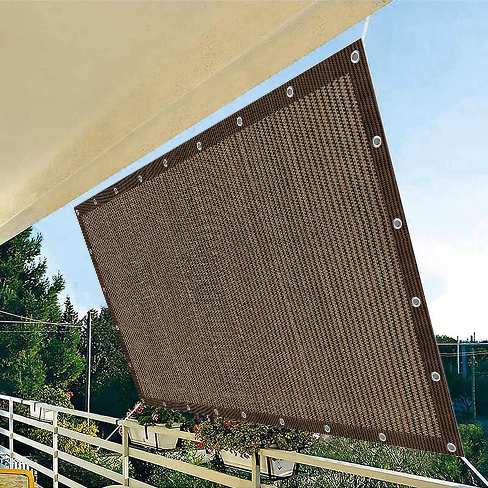 Amazon.co.jp: サンシェード ベランダ 3.6 x 4 m,高い耐久性 通気性