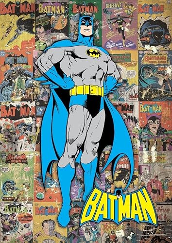 MIGHTYPRINT DC Comics - Batman - Collage clásico - Arte de pared duradero de 17 x 24 pulgadas - No hecho de papel - Coleccionable con licencia disponible en Yaxa Colombia