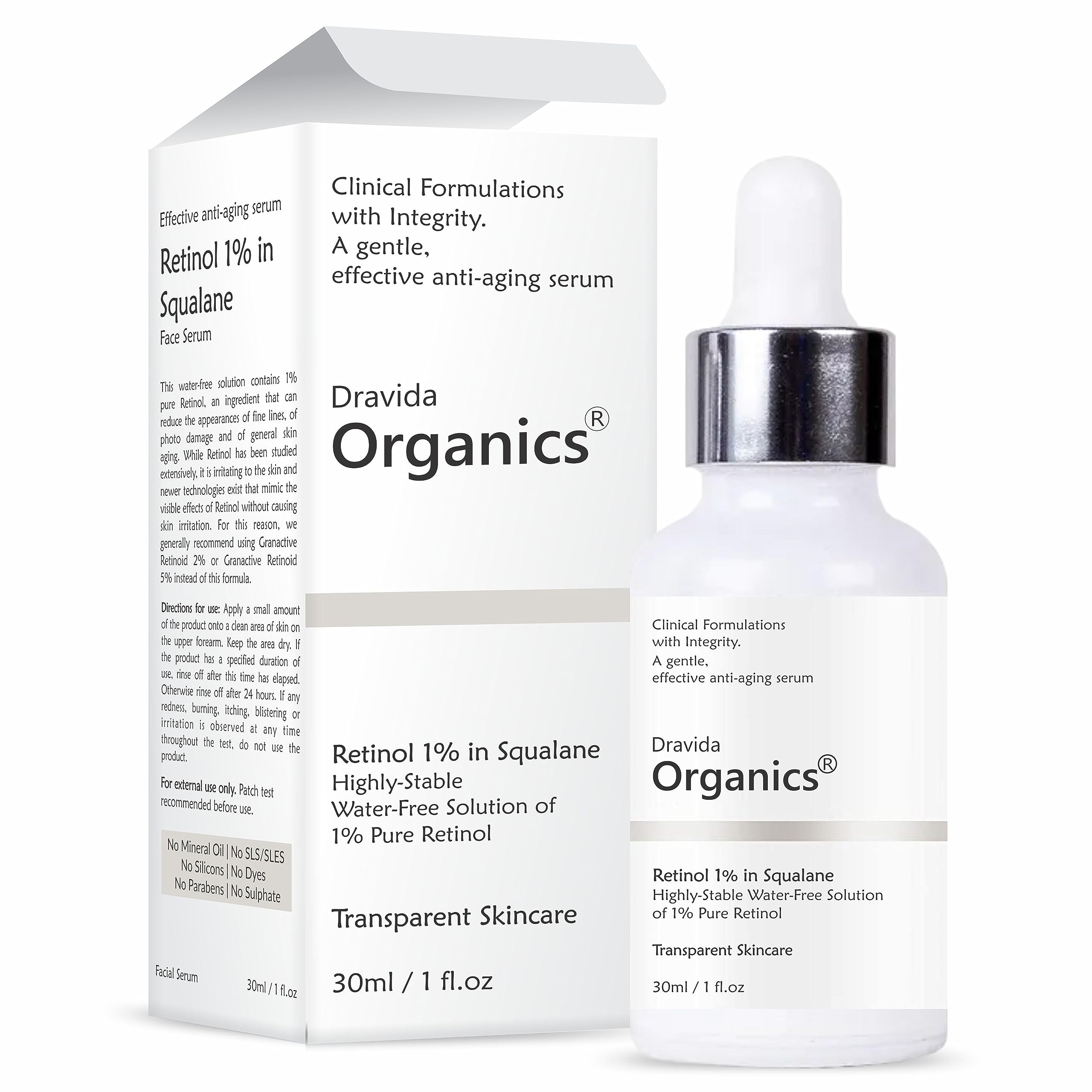 Retinol 1% Serum for Anti Ageing | Reduce Fine Lines & Wrinkles | Lift & Firm Skin | For Men & Women | All Skin | (30 ml)