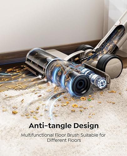 Miniatura 4 de Aspiradora inalámbrica, aspiradoras de 80 minutos50 kpa para el hogar, aspiradoras de palo con autoservicio, pantalla táctil, faros LED,