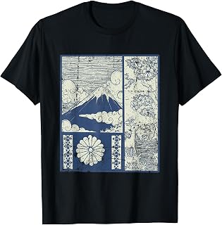Japan Otaku Japanese vintage Cherry Sakua Blossom Mt. Fuji T-Shirt