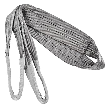 Lifting Sling Flat Hoist Webbing 4T, PES Heavy Duty Lifting Strap, Thickened 105mm Wide Crane Sling with 6:1 Safety Factor for Construction Transportation Machinery (6m)