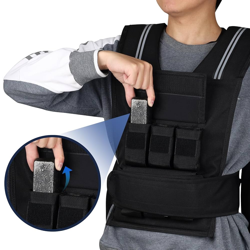Amazon.com : Henkelion Adjustable Weighted Vest for Men