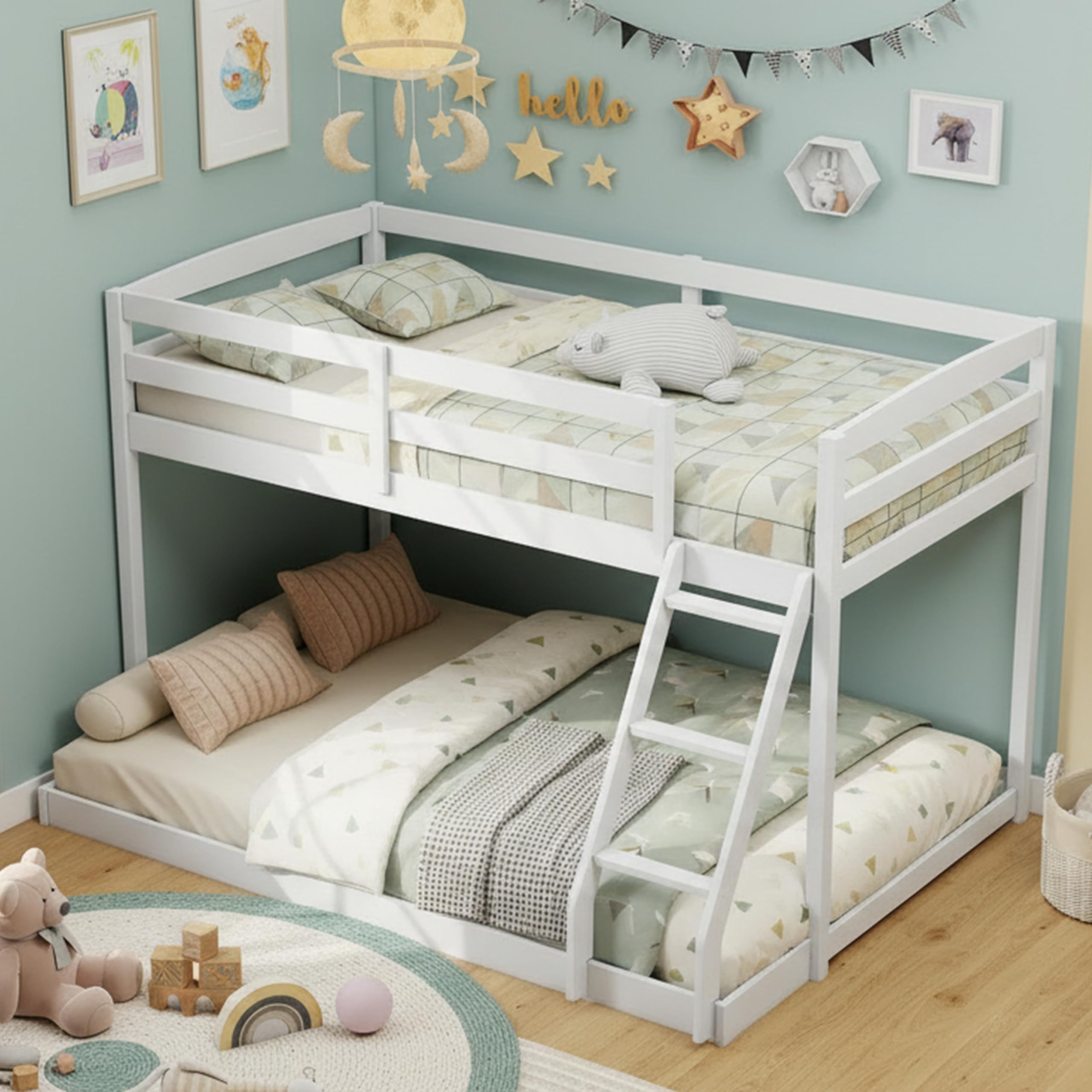 KOMFOTT Low Solid Wood