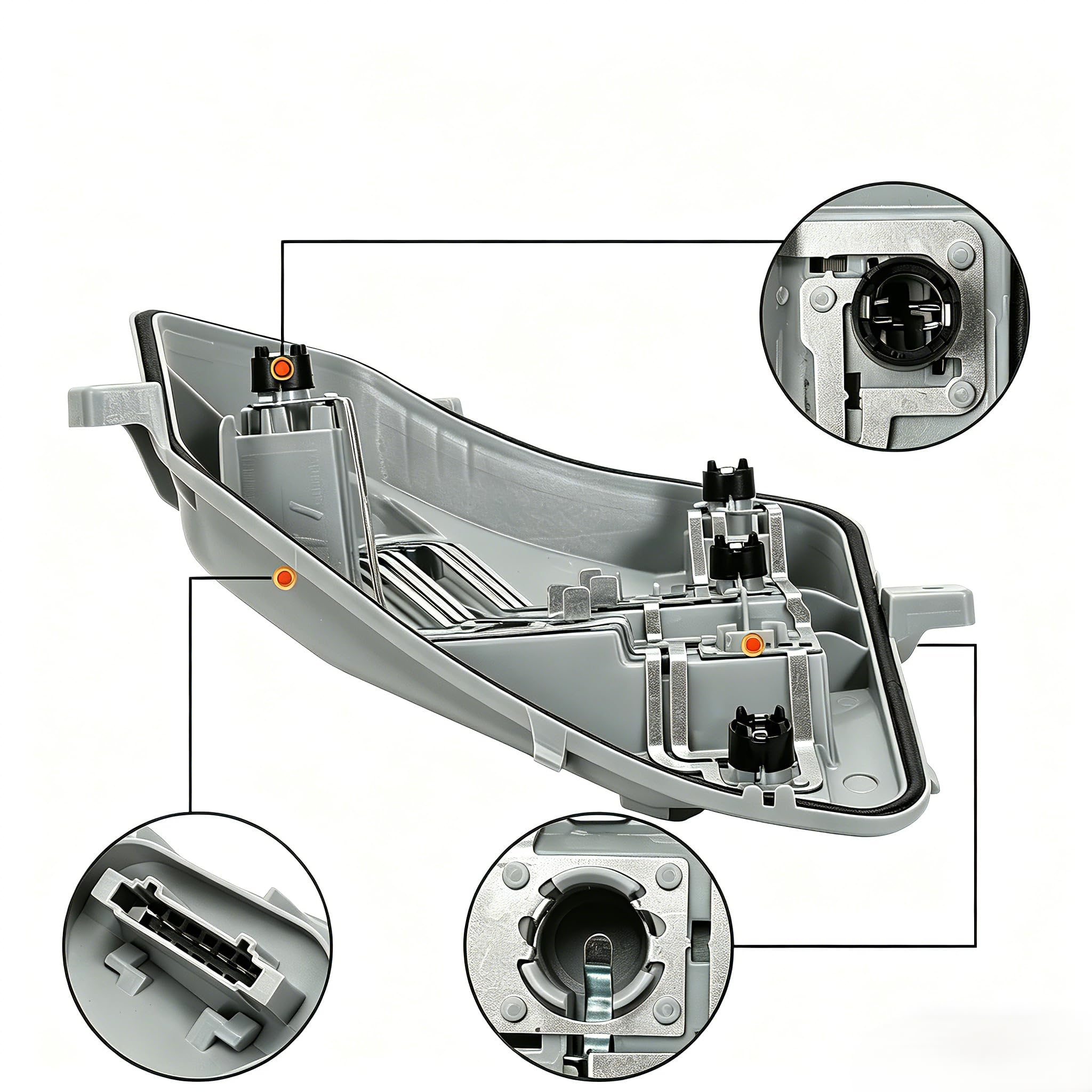 GRACEGALAXY Posteriore posteriore porta lampadina sinistra per Mercedes W176 A-Class 2012-2018 A1768200177