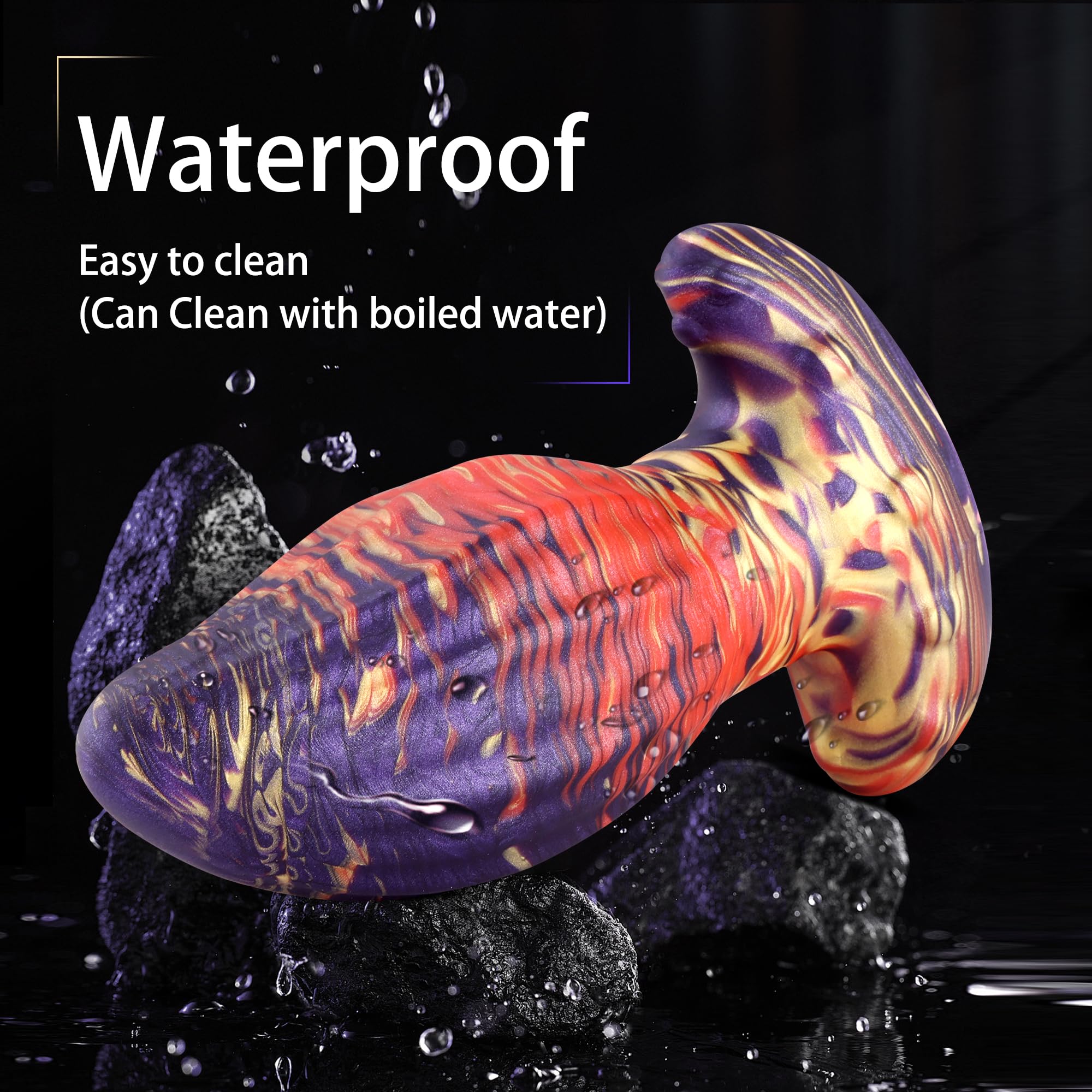 Wildolo Silicone Anal Plug, Liquid Silicone Anal Massage Anal Ball for Beginner Advanced Men Women XXL