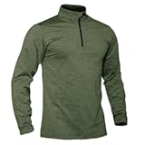Men&apos;s Quarter Zip Up Pullover Long Sleeve Sweatshirt 1&sol;4 Zip Golf Shirt Winter Fleece Lined Thermal Pullover