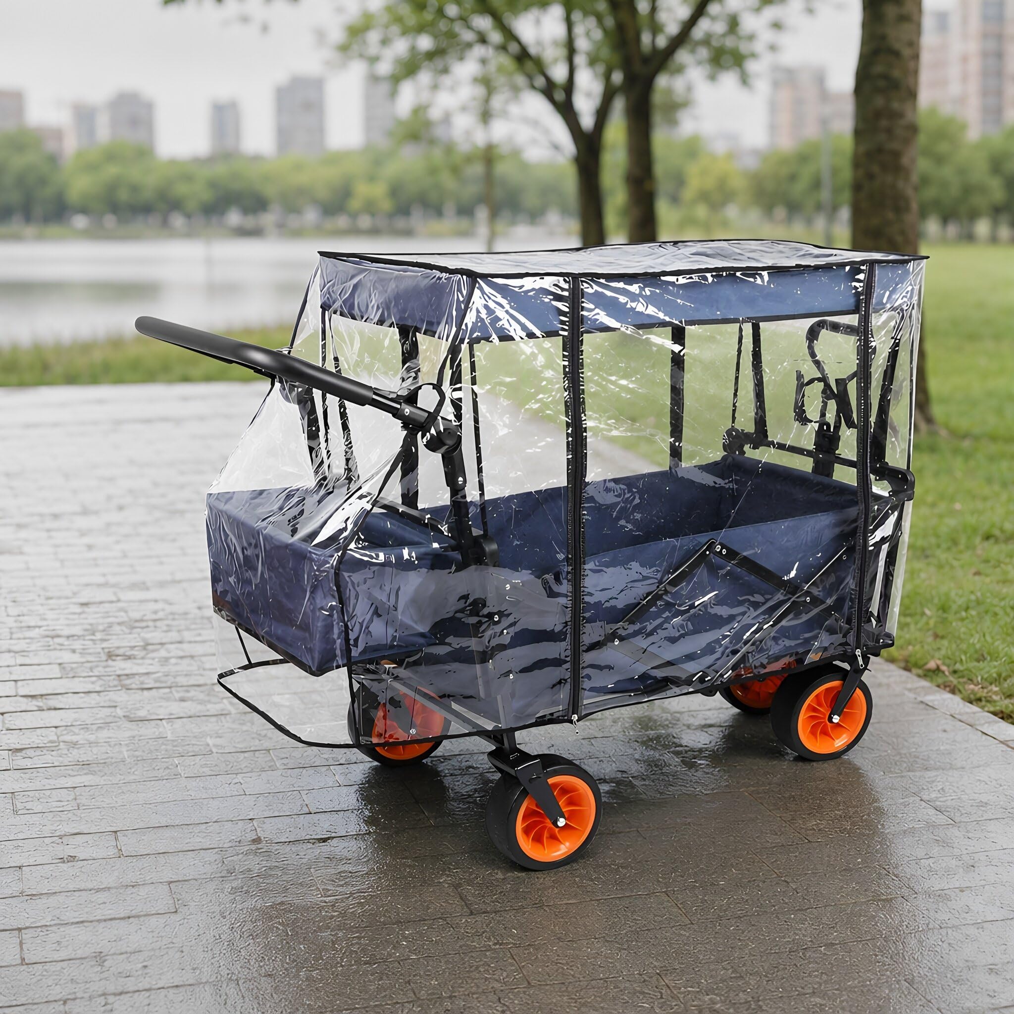 OUNONA Housse de pluie imperméable en EVA, protection coupe-vent pour