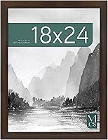 Vista 22 de MCS - Marco para póster con estilo de museo, veta de madera blanca, para colgar vertical y horizontal en la pared, marco grande para fotos, pósters