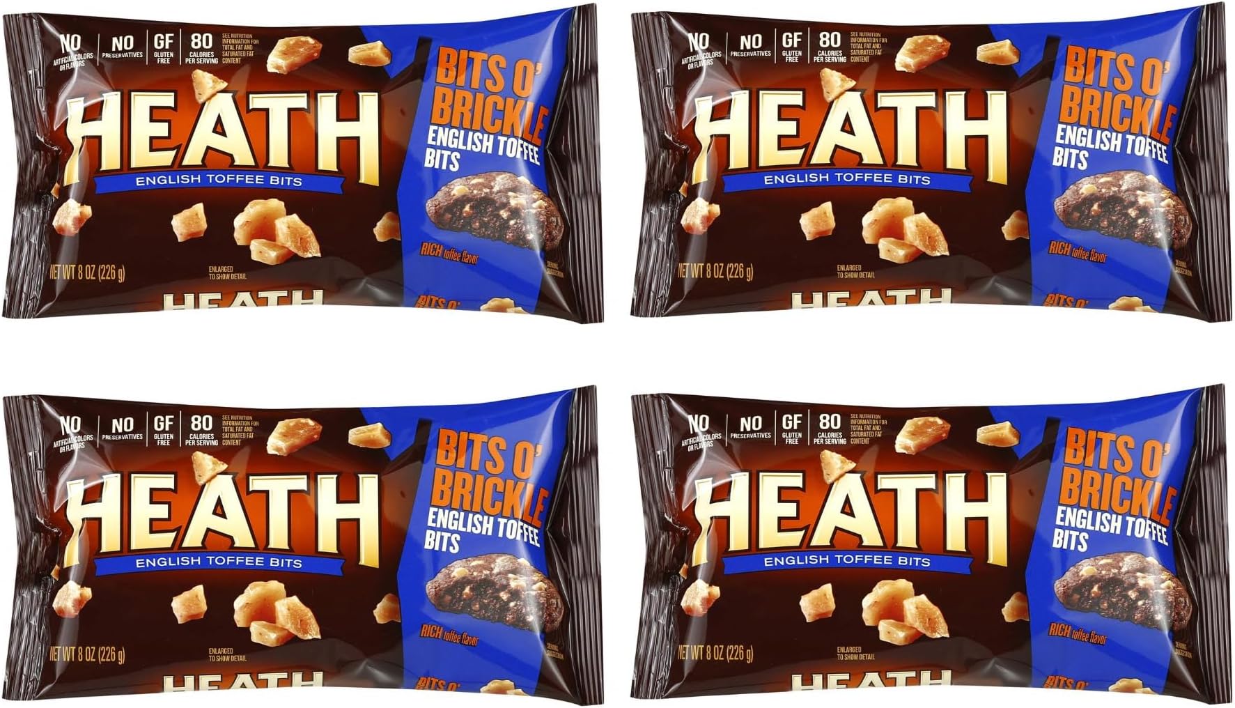 Heath English Toffee Bits 8 oz Bits O' Brickle Pack