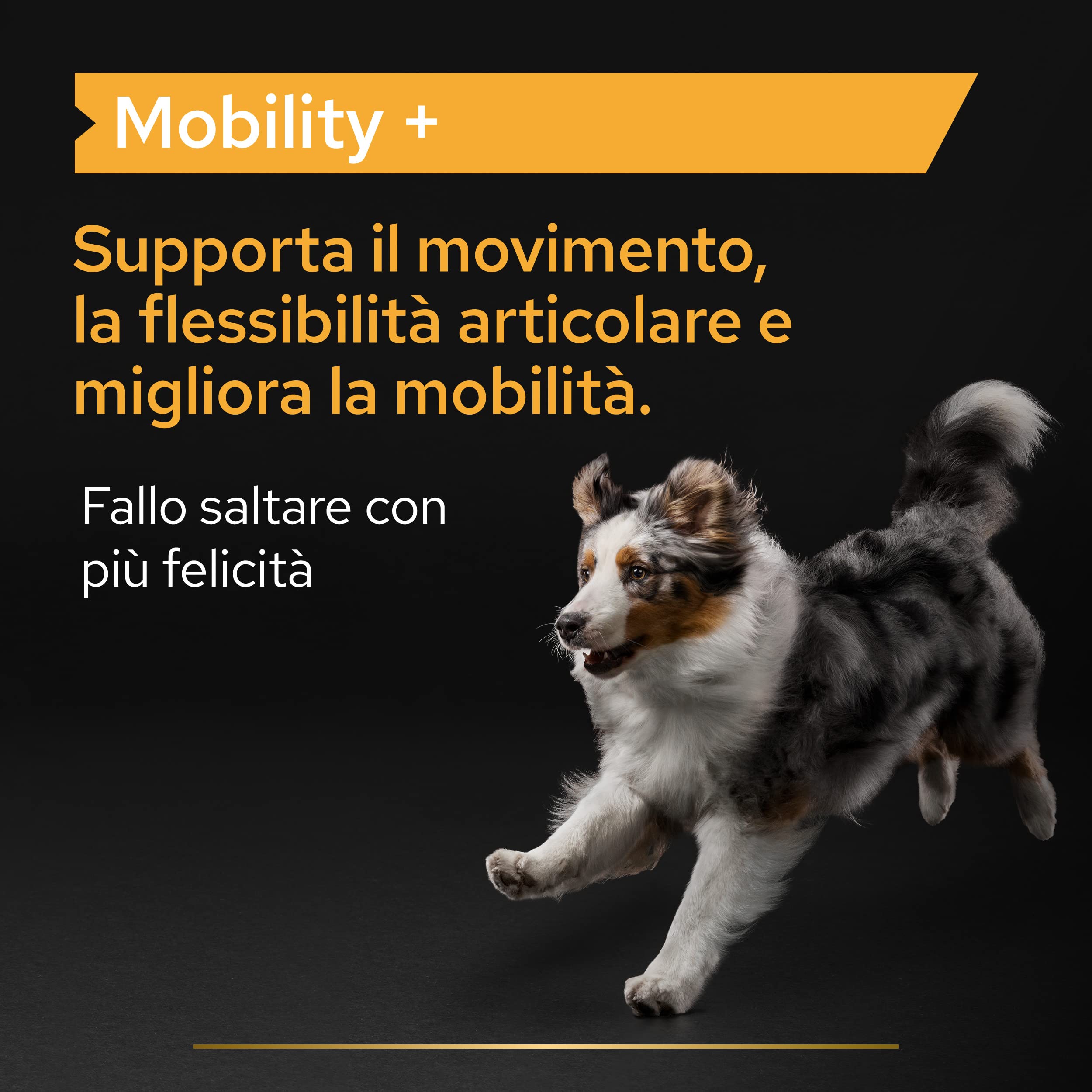 PURINA PRO PLAN Mobility + Supplements per Cani Adulti in Polvere con Collagene Confezione da 60g+B58